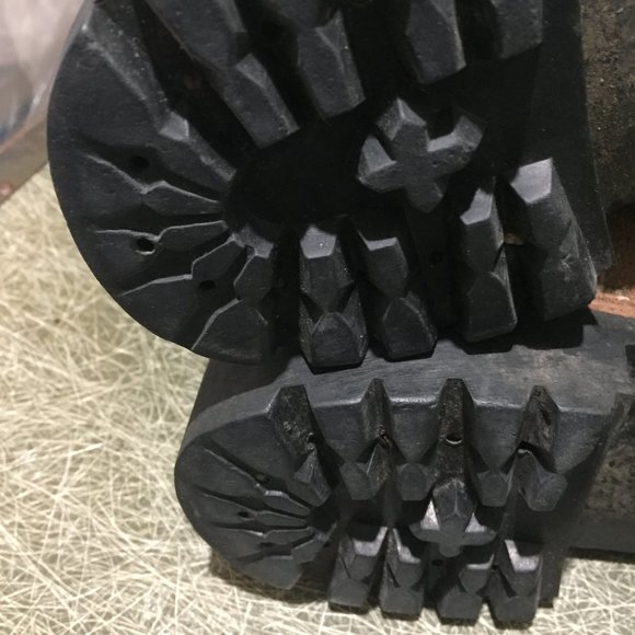 VINTAGE VIBRAM LEATHER HIKING BOOTS SIZE 8 - Picture 6 of 8